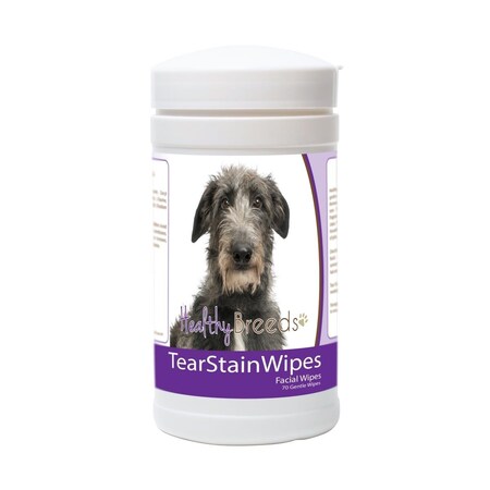 Healthy Breeds Scottish Deerhound Tear Stain Wipes - 70 Count, 70PK 840235182016